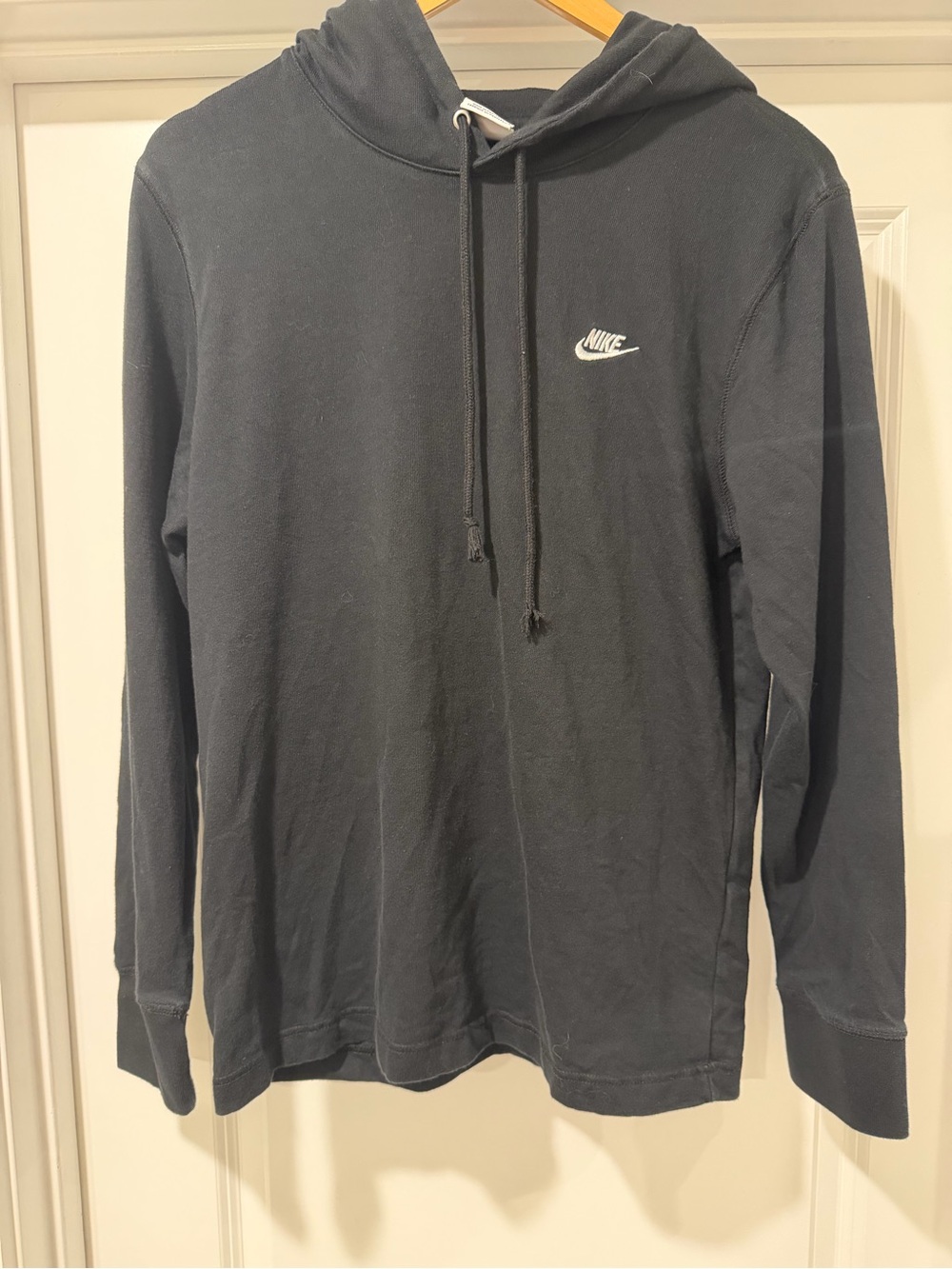 Nike Black Pullover Hoodie with White Swoosh